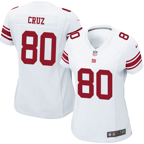 Women's Game Victor Cruz Nike Jersey White Road - #80 NFL New York Giants